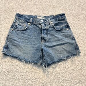Free People We The Free Blue Ivy Mid Rise Shorts